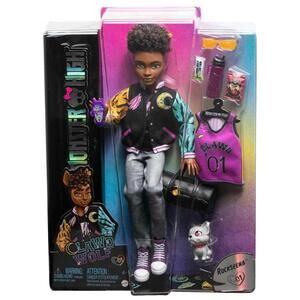 Monster High Doll, Clawd Wolf Werewolf, Pet Gargoyle Bulldog